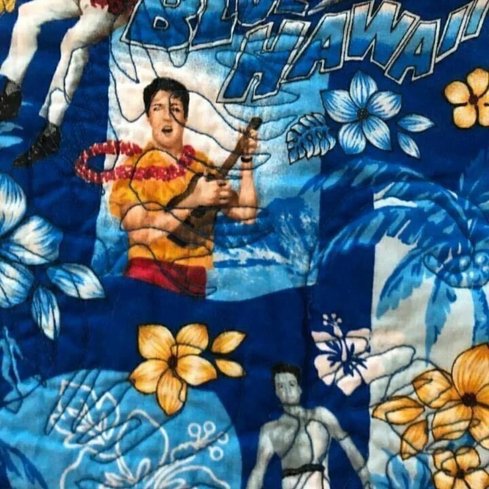 Elvis Presley Blue Hawaii Quilted Wall Hanging 33 x 42.5 inches #718
